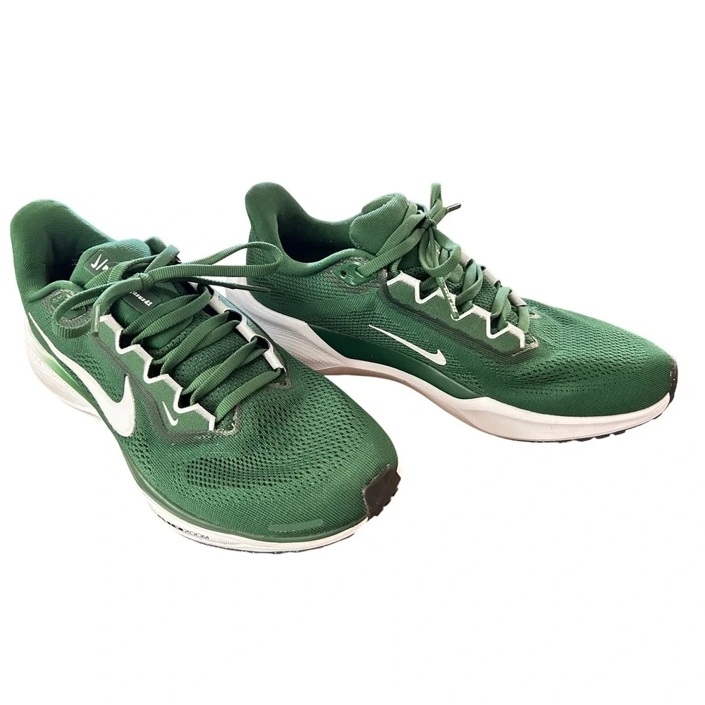 Nike Air Zoom Pegasus Green‎ White Women Running Shoes size 9